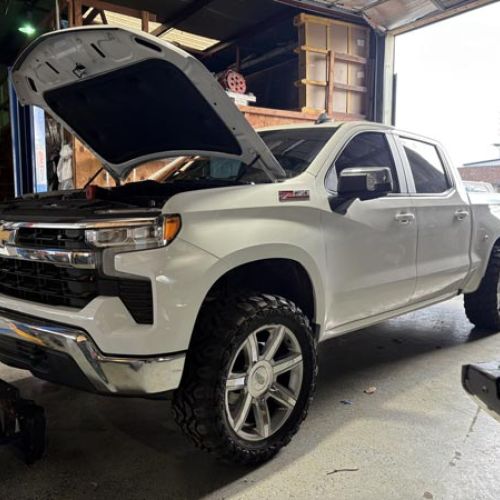 Chevy Silverado repair, Drive belt replacement