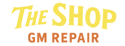 the shop gm repair logo